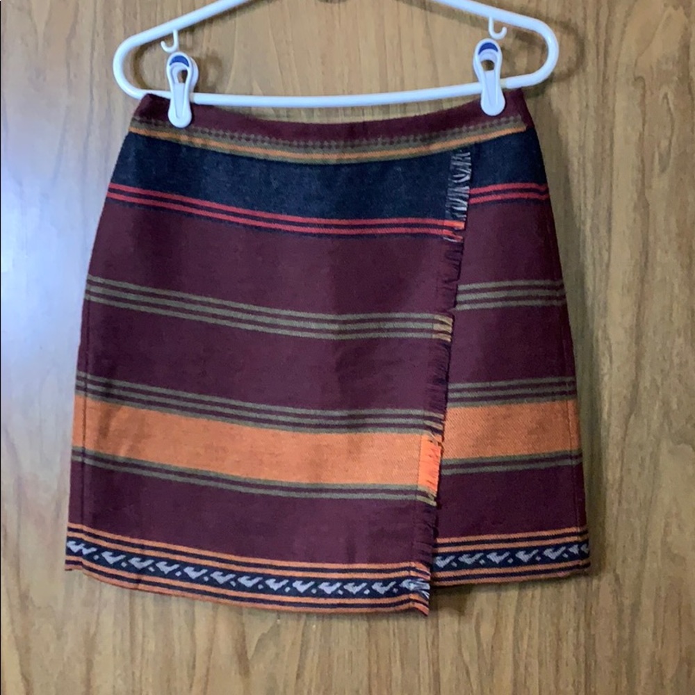 Faux wrap blanket skirt